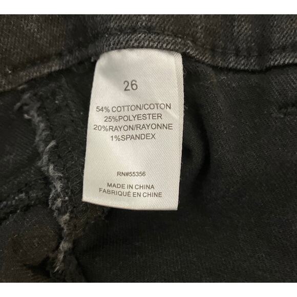 Blue Revival Women's Rocker Skinny Jeans Waist 26 Unique Waist Punk Biker - Picture 6 of 7